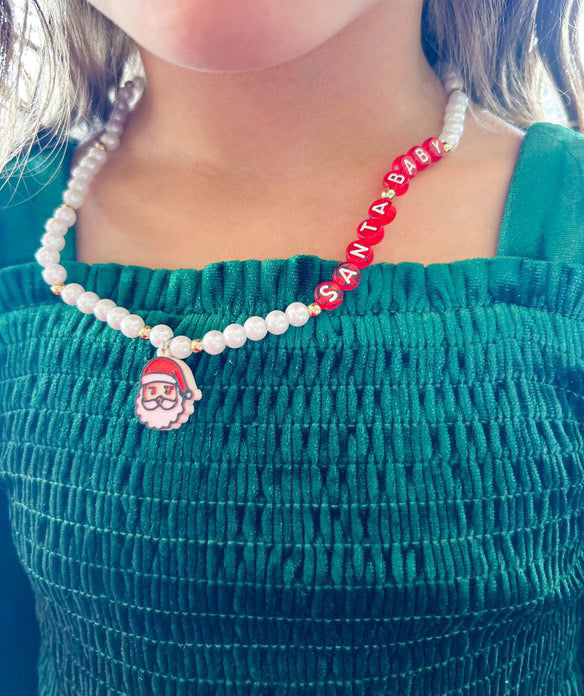 Santa baby necklace