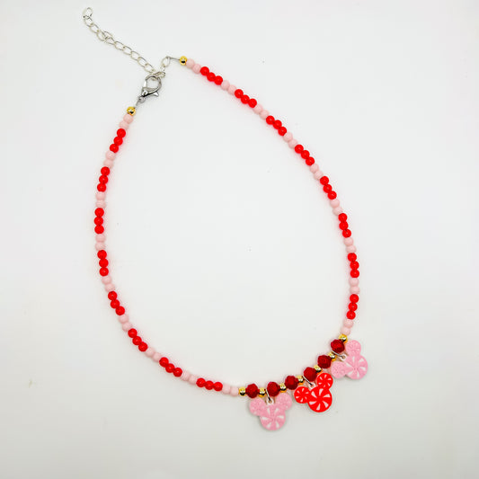 Pink candy necklace