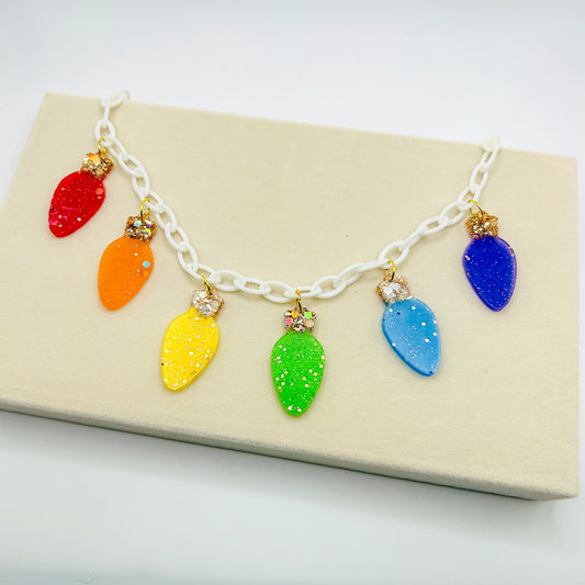 Rainbow lights necklace