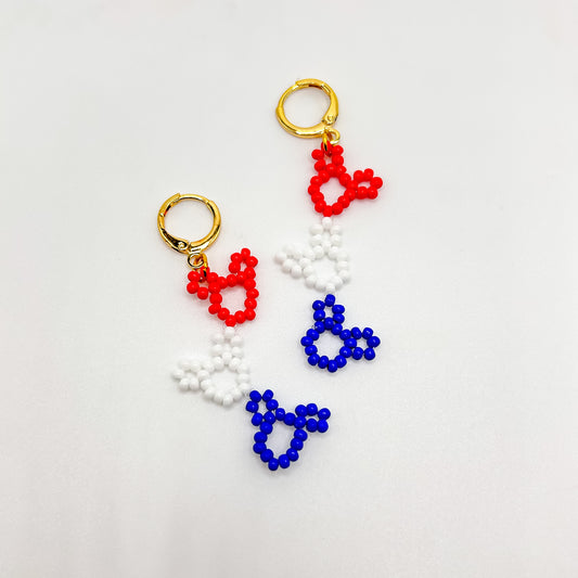 RWB earrings