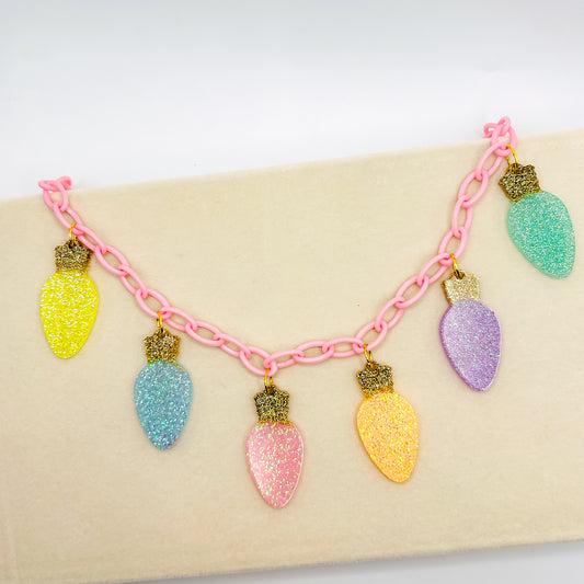 Pastel lights necklace