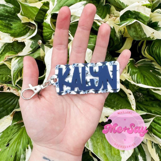 nfl PRINTED keychain