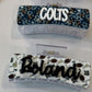 nfl printed claw clip (name add on)