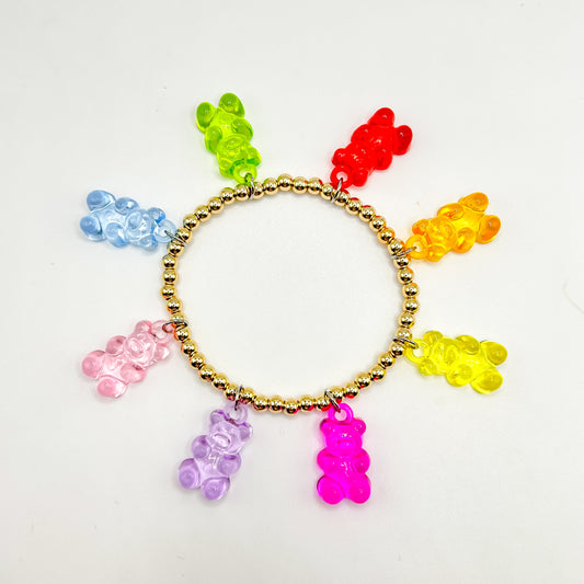 Gummy bear charm bracelet