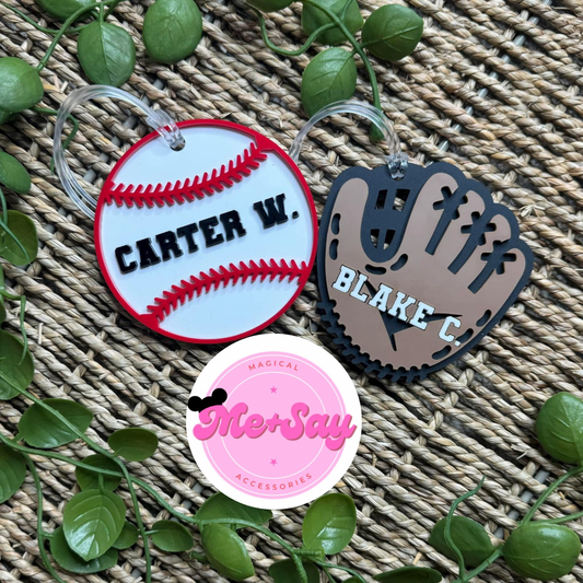 Baseball bag tags