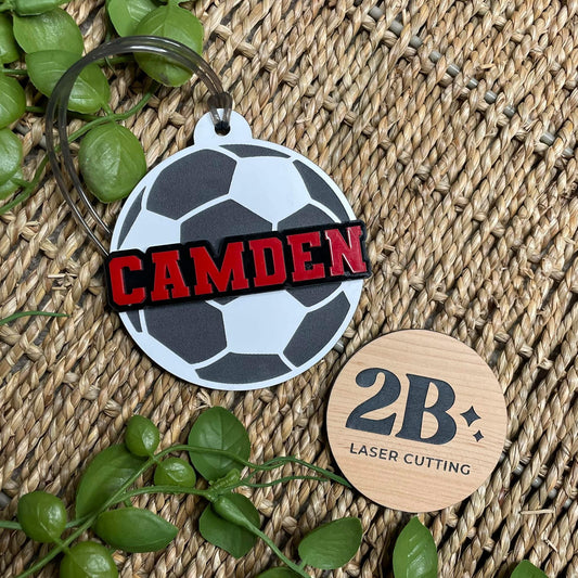 Soccer bag tag
