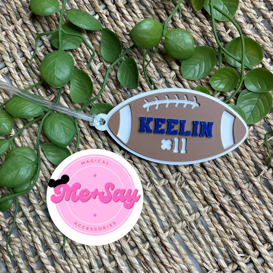 Football bag tag